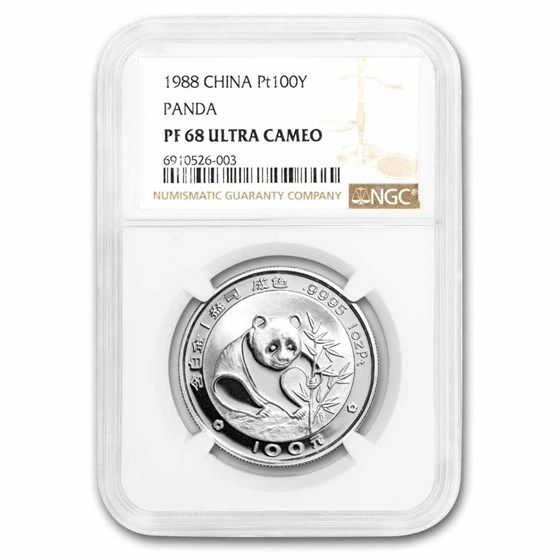 1988 China 1 oz Proof Platinum Panda PF-68 NGC 1988 China 1 oz Proof Platinum Panda PF-68 NGC