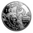 1988 China 12 oz Proof Silver Panda (w/Box & COA)