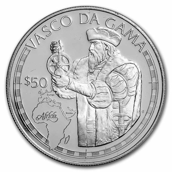 1988 Cook Islands Silver $50 Great Explorers Proof (Random) 1988 Cook Islands Silver $50 Great Explorers Proof (Random)
