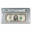 1988 (D-Cleveland) $5.00 FRN Gem CU-66 EPQ PMG (Fr#1979-D)