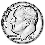 1988-D Roosevelt Dime 50-Coin Roll BU