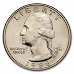 1988-D Washington Quarter 40-Coin Roll BU