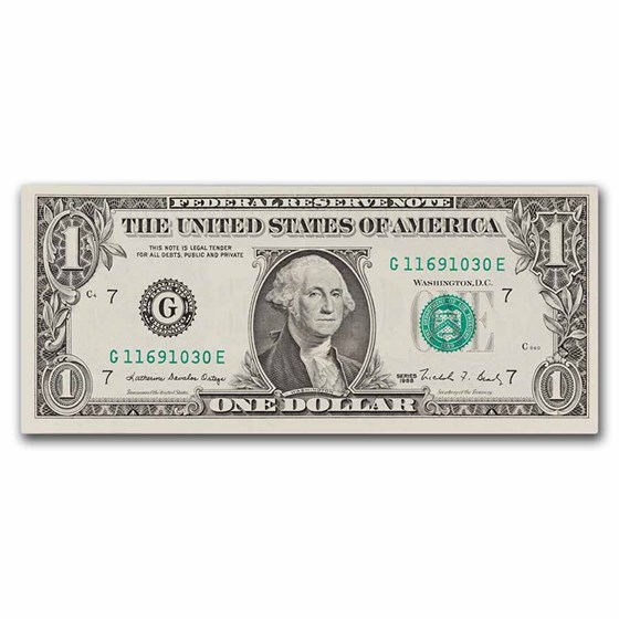 1988 (G-Chicago) $1.00 FRN CU (Fr#1914-G) 1988 (G-Chicago) $1.00 FRN CU (Fr#1914-G)