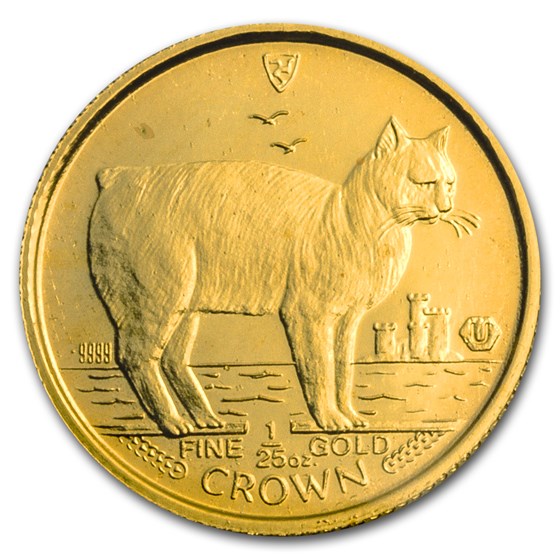 1988 Isle of Man 1/25 oz Gold Manx Cat 1988 Isle of Man 1/25 oz Gold Manx Cat
