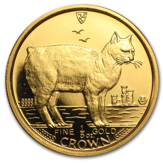 1988 Isle of Man 1/5 oz Gold Manx Cat BU 1988 Isle of Man 1/5 oz Gold Manx Cat BU
