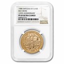 1988 Isle of Man 1 oz Gold 125th Ann. of the Red Cross PF-69 NGC