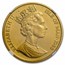 1988 Isle of Man 1 oz Gold Manx Cat MS-60 NGC