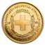 1988 Isle of Man 1 oz Gold Medal 125th Ann of the Red Cross Proof