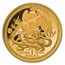 1988 Isle of Man 1 oz Proof Gold Angel (Red Cross Privy)