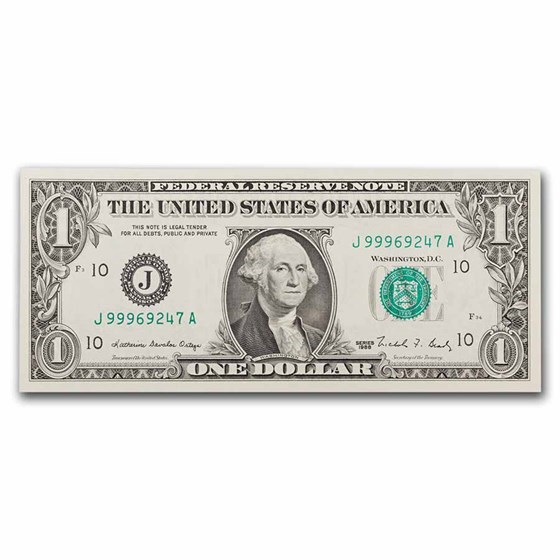 1988 (J-Kansas City) $1.00 FRN CU (Fr#1914-J) 1988 (J-Kansas City) $1.00 FRN CU (Fr#1914-J)
