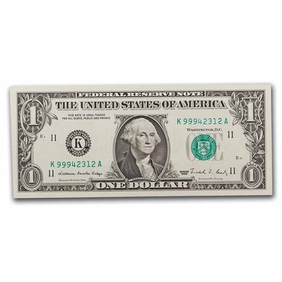 1988 (K-Dallas) $1.00 FRN CU (Fr#1914-K) 1988 (K-Dallas) $1.00 FRN CU (Fr#1914-K)