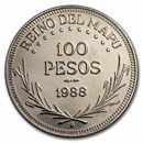 1988 Kingdom of Araucania and Patagonia 100 Pesos BU