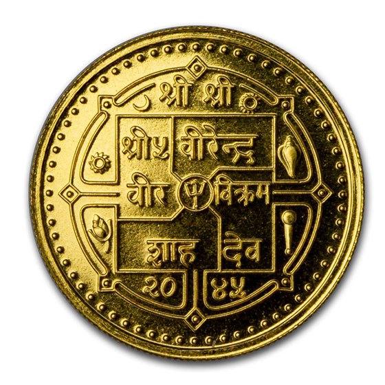 Buy 1988 Nepal Gold 1/4 Asarfi Proof (Sealed) APMEX