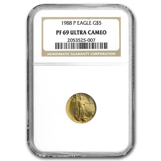 1988-P 1/10 oz Proof American Gold Eagle PF-69 UCAM NGC 1988-P 1/10 oz Proof American Gold Eagle PF-69 UCAM NGC