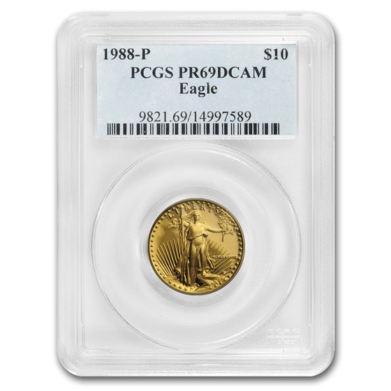1988-P 1/4 oz Proof American Gold Eagle PR-69 DCAM PCGS 1988-P 1/4 oz Proof American Gold Eagle PR-69 DCAM PCGS