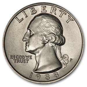 1988-P Washington Quarter BU