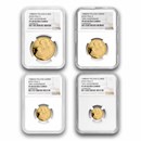 1988 Poland 4-Coin Gold Pope John Paul II Proof Set PF-69/68 NGC 1988 Poland 4-Coin Gold Pope John Paul II Proof Set PF-69/68 NGC