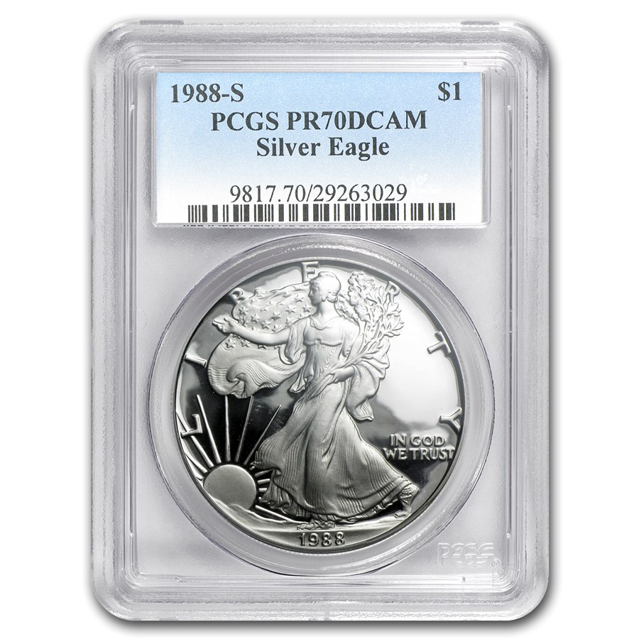 1988-S Proof American Silver Eagle PR-70 PCGS