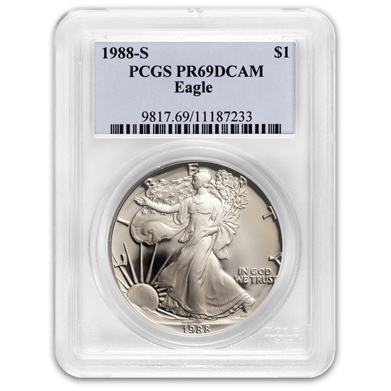 1988-S Proof Silver American Eagle PR-69 PCGS 1988-S Proof Silver American Eagle PR-69 PCGS