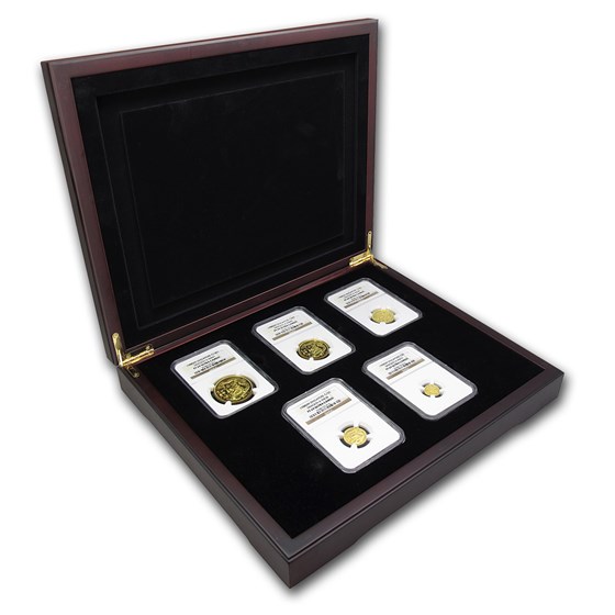 1988 Singapore 5-Coin Gold Singold Dragon Proof Set PF-69 NGC 1988 Singapore 5-Coin Gold Singold Dragon Proof Set PF-69 NGC