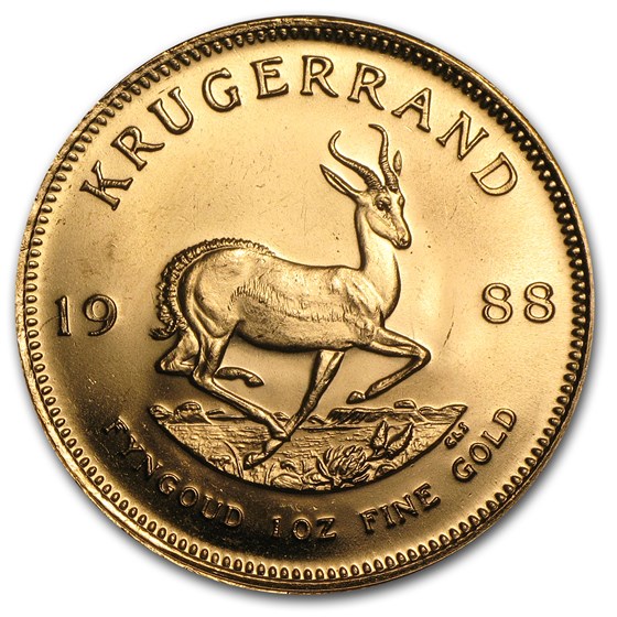 1988 South Africa 1 oz Gold Krugerrand BU 1988 South Africa 1 oz Gold Krugerrand BU