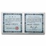 1988 South Korea 2-Coin Silver Seoul Olympics Proof Set