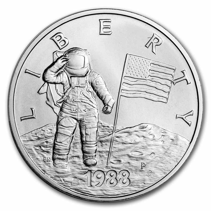 1988 U.S. Mint Silver Young Astronauts Medal