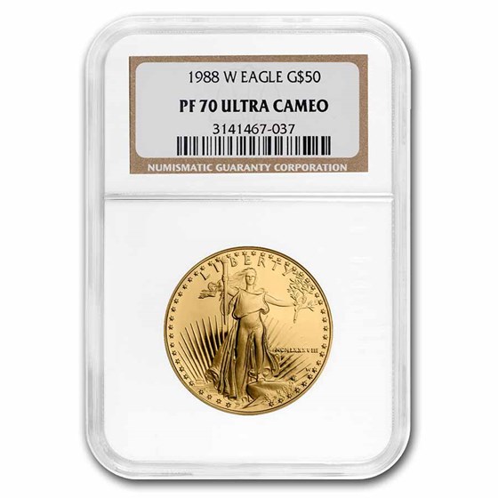 1988-W 1 oz Proof Gold American Eagle PF-70 NGC 1988-W 1 oz Proof Gold American Eagle PF-70 NGC