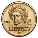 1988-W Gold $5 Commem Olympic BU (Capsule Only)