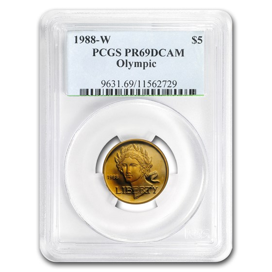 1988-W Gold $5 Commem Olympic PR-69 PCGS 1988-W Gold $5 Commem Olympic PR-69 PCGS