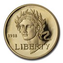 1988-W Gold $5 Commem Olympic Proof (Capsule Only)