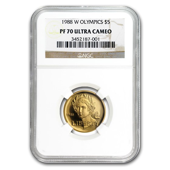 1988-W Gold $5 Olympic Commem PF-70 NGC 1988-W Gold $5 Olympic Commem PF-70 NGC