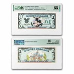 1989 $1.00 (AA) Waving Mickey CU-65 EPQ PMG (DIS#11)