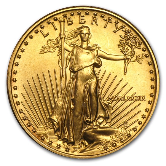 1989 1/2 oz American Gold Eagle BU (MCMLXXXIX)