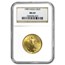 1989 1/2 oz American Gold Eagle MS-69 NGC