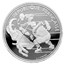 1989-1991 France Silver 100 Francs Albertville Olympics Proof