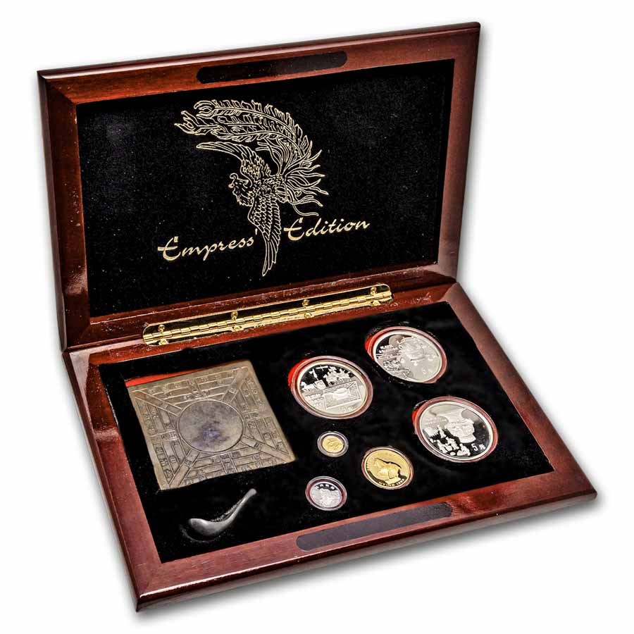1989-1992 China 6-coin Gold & Silver Empress' Edition Set