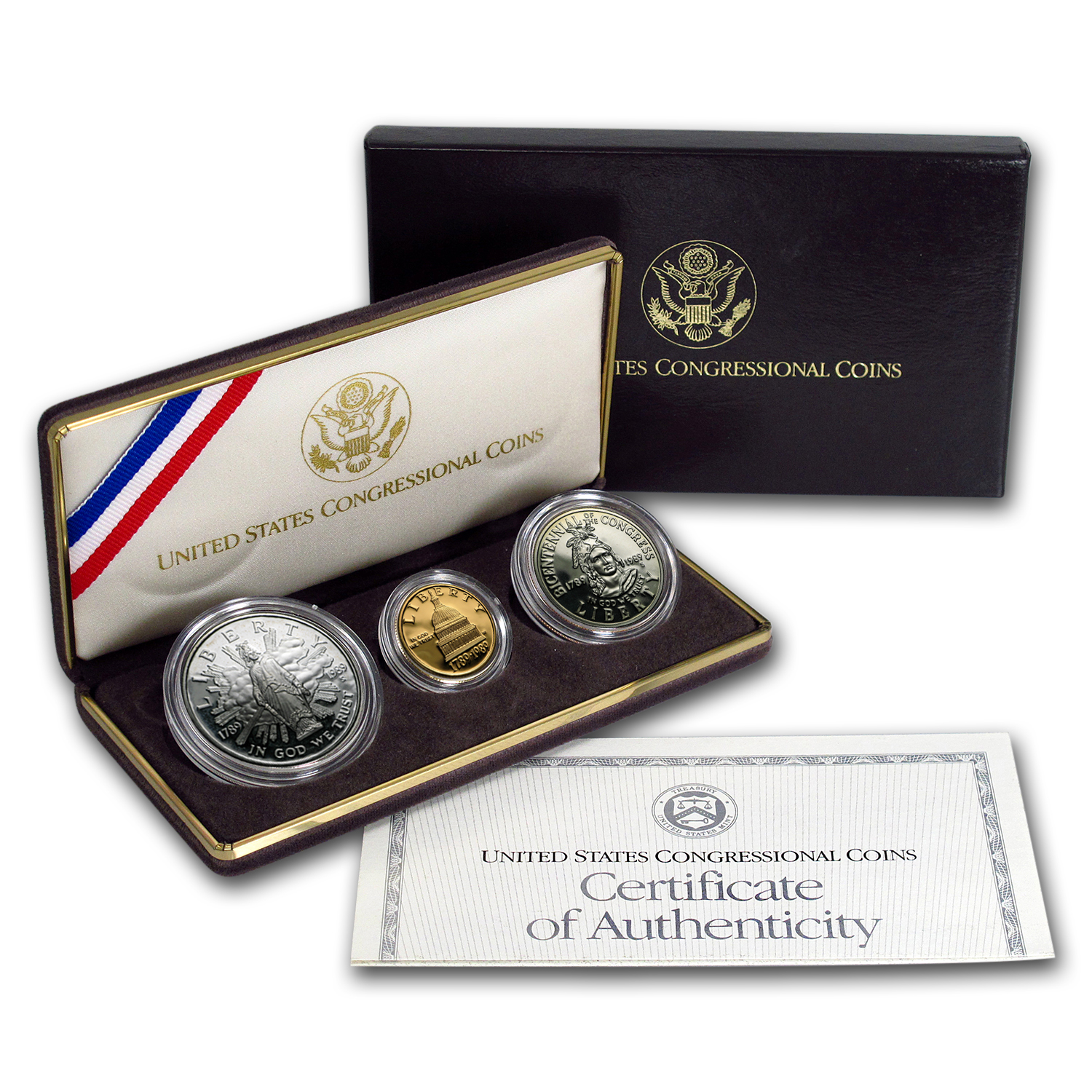 Details about   1989 US Congressional 2-Coin Commemorative Proof Set 