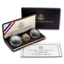 1989 3-Coin Commem Congressional Proof Set (w/Box & COA)