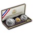 1989 3-Coin Commem Congressional Set BU (w/Box & COA)