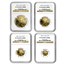 1989 4-Coin Proof American Gold Eagle Set PF-70 NGC