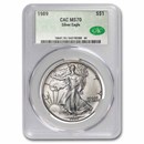 1989 American Silver Eagle MS-70 CAC