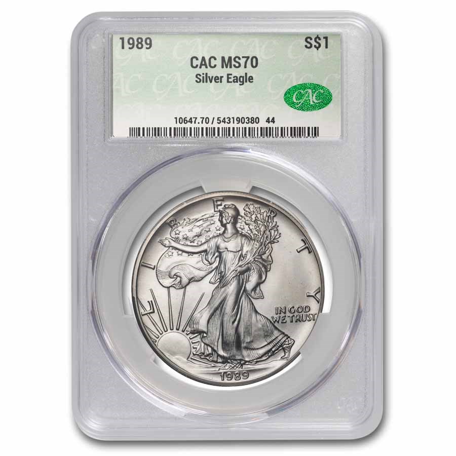 1989 American Silver Eagle MS-70 CAC