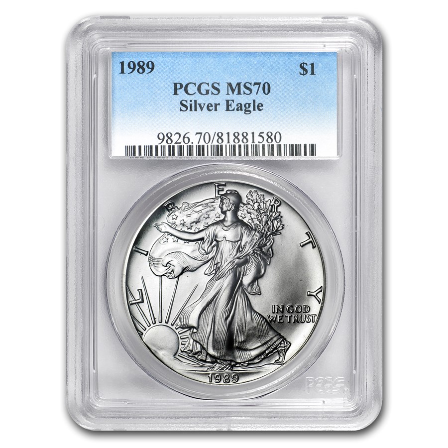 1989 American Silver Eagle MS-70 PCGS