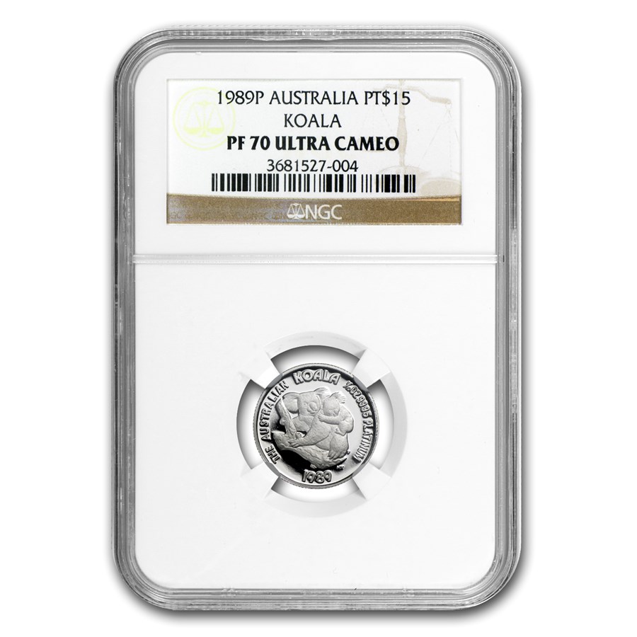 1989 Australia 1/10 oz Proof Platinum Koala PF-70 NGC