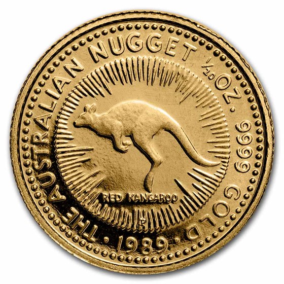 1989 Australia 1/20 oz Proof Gold Nugget 1989 Australia 1/20 oz Proof Gold Nugget