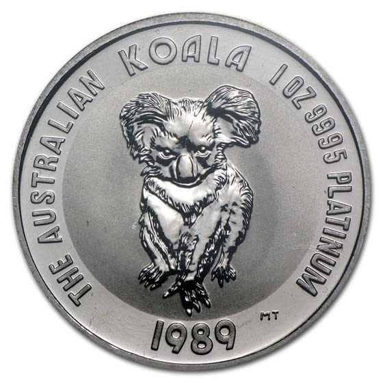 1989 Australia 1 oz Platinum Koala BU 1989 Australia 1 oz Platinum Koala BU