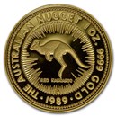 1989 Australia 1 oz Proof Gold Nugget