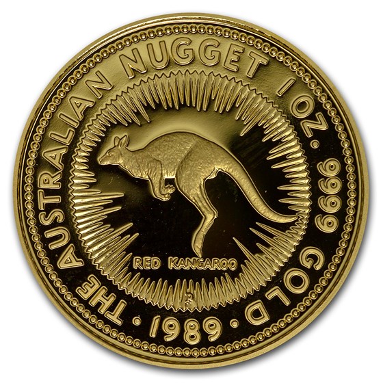 1989 Australia 1 oz Proof Gold Nugget 1989 Australia 1 oz Proof Gold Nugget
