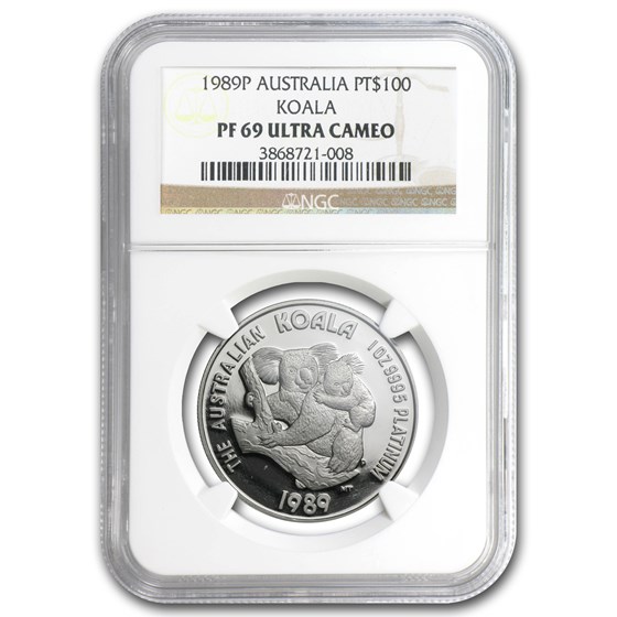 1989 Australia 1 oz Proof Platinum Koala PF-69 NGC